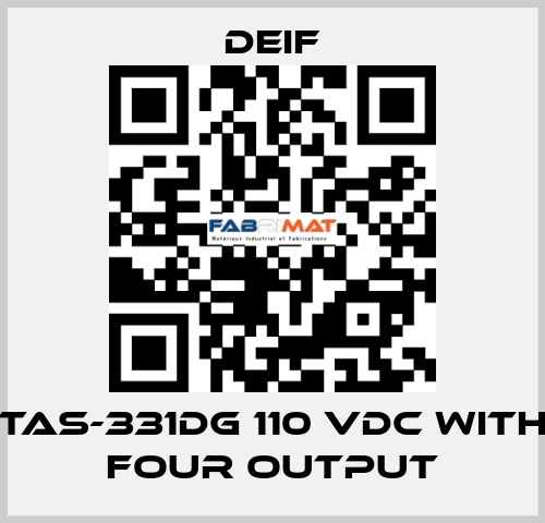 TAS-331DG 110 VDC with four output Deif