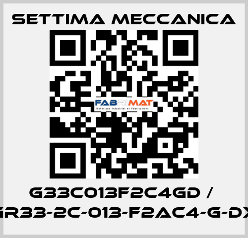 G33C013F2C4GD /  GR33-2C-013-F2AC4-G-DX Settima Meccanica