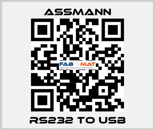 RS232 TO USB Assmann