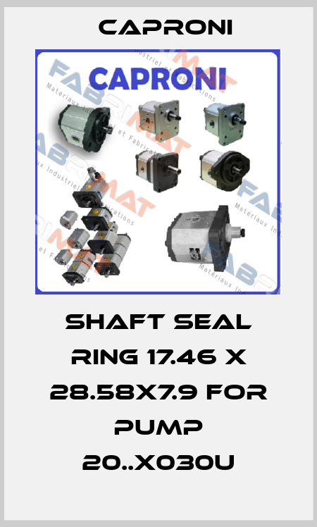 Shaft seal ring 17.46 x 28.58x7.9 for pump 20..X030U Caproni