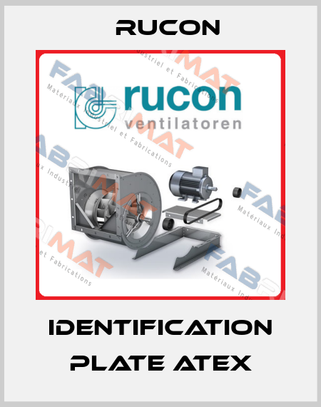 IDENTIFICATION PLATE ATEX Rucon