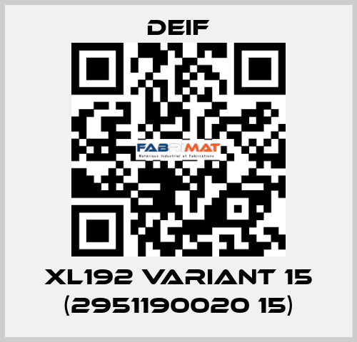 XL192 Variant 15 (2951190020 15) Deif