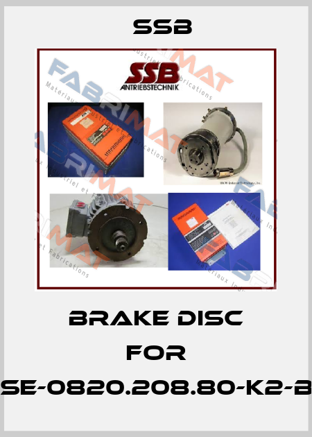 brake disc for DSE-0820.208.80-K2-B3 SSB