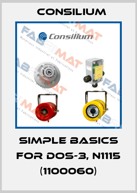Simple basics for DOS-3, N1115 (1100060) Consilium