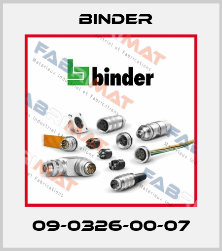 09-0326-00-07 Binder