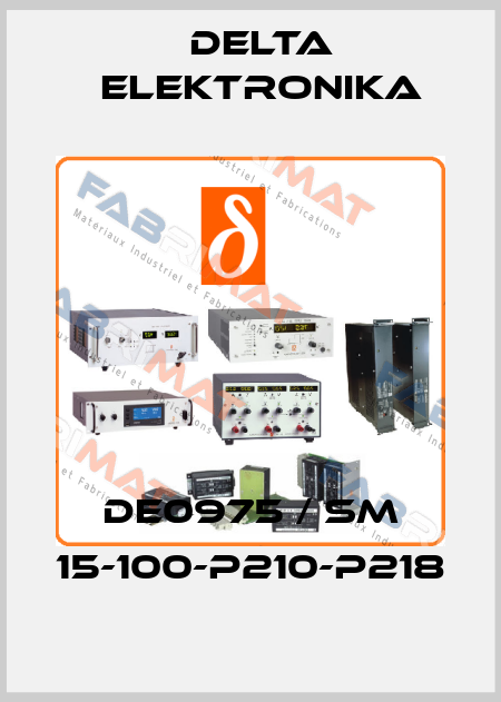 DE0975 / SM 15-100-P210-P218 Delta Elektronika