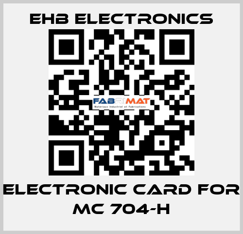 electronic card for MC 704-H ehb electronics