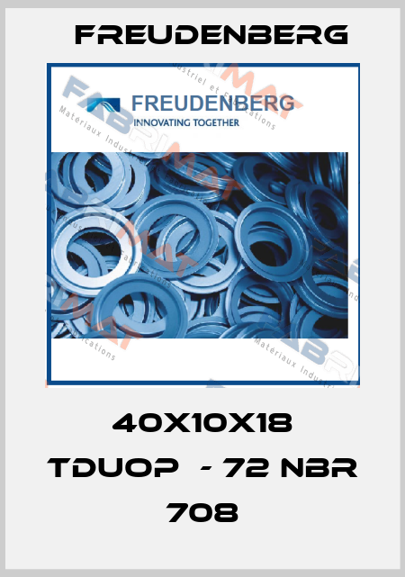 40X10X18 TDUOP  - 72 NBR 708 Freudenberg