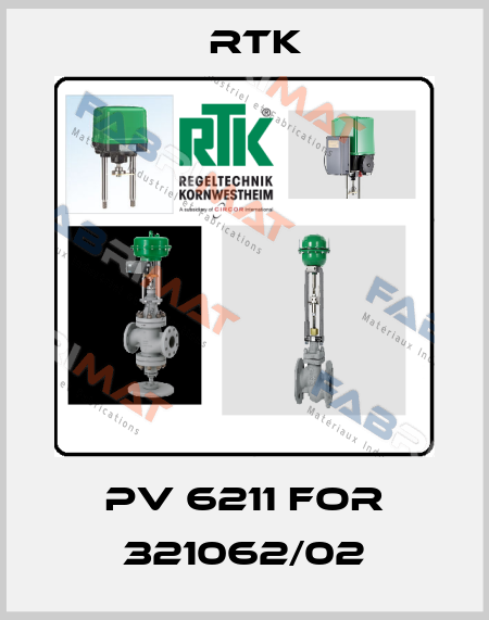 PV 6211 for 321062/02 RTK