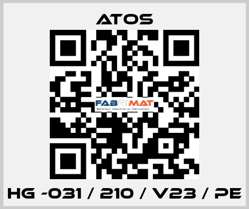 HG -031 / 210 / V23 / PE Atos
