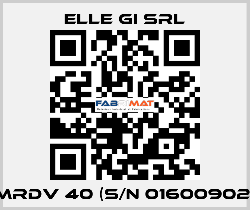 MRDV 40 (S/N 01600902) ELLE GI SRL