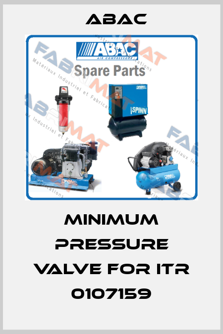 minimum pressure valve for ITR 0107159 ABAC