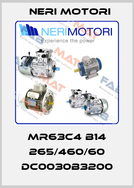 MR63C4 B14 265/460/60 DC0030B3200 Neri Motori