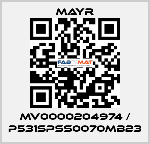 MV0000204974 / P531SPSS0070MB23 Mayr