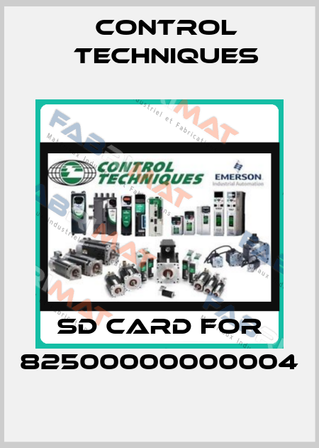 sd card for 82500000000004 Control Techniques