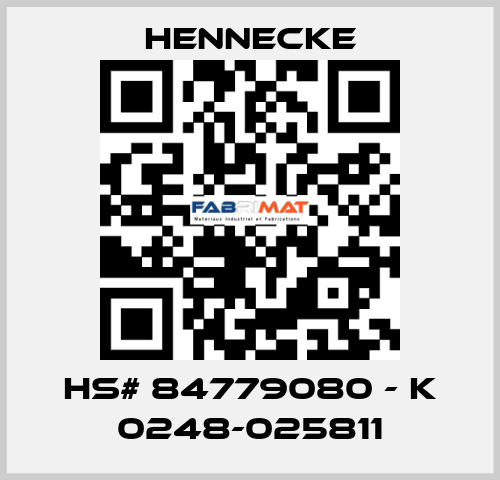 HS# 84779080 - K 0248-025811 Hennecke