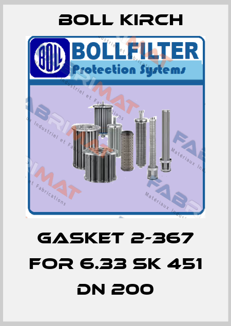 gasket 2-367 for 6.33 SK 451 DN 200 Boll Kirch