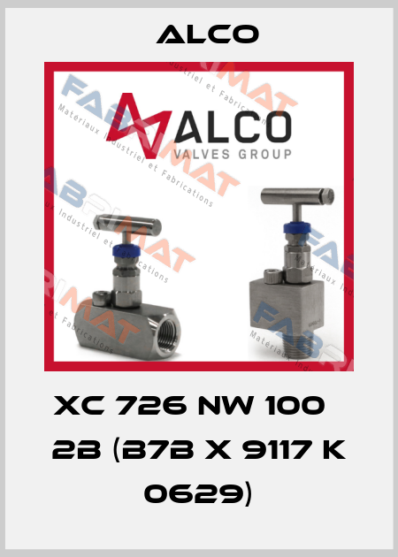 XC 726 NW 100   2B (B7B X 9117 K 0629) Alco