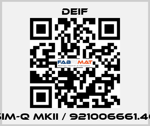 SIM-Q MKII / 921006661.40 Deif