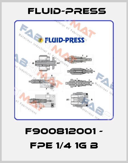 F900812001 - FPE 1/4 1G B Fluid-Press