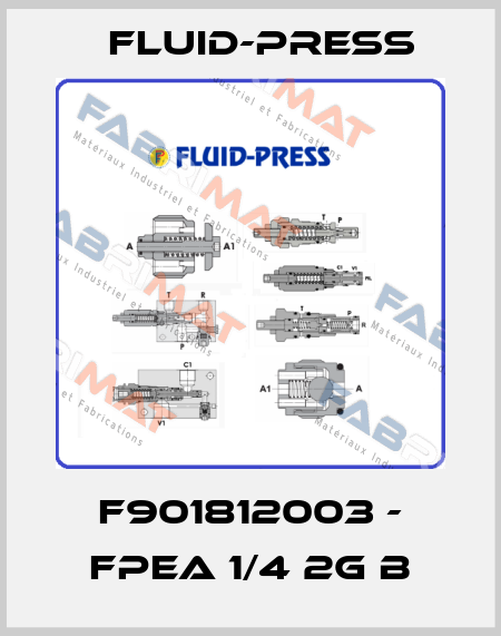 F901812003 - FPEA 1/4 2G B Fluid-Press