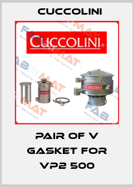 pair of V gasket for VP2 500 Cuccolini