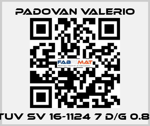 TUV SV 16-1124 7 D/G 0.81 PADOVAN VALERIO