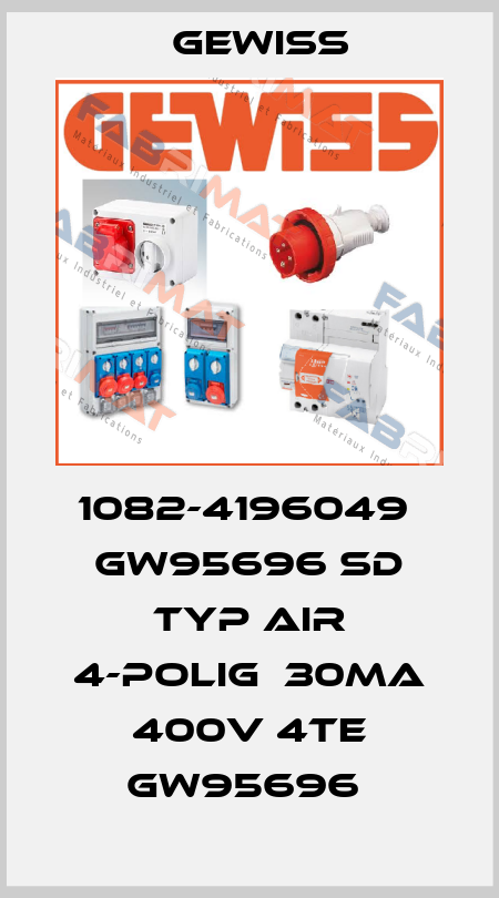 1082-4196049  GW95696 SD Typ AIR 4-polig  30mA 400V 4TE GW95696  Gewiss