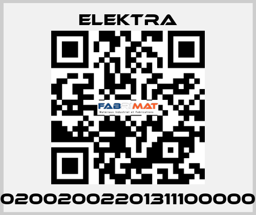 02002002201311100000 ELEKTRA