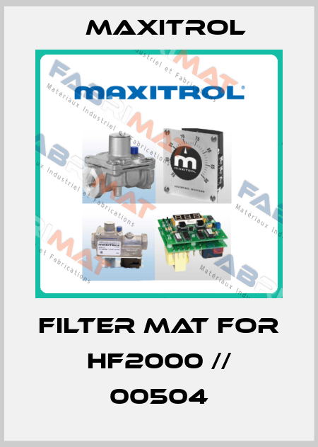 Filter mat for HF2000 // 00504 Maxitrol