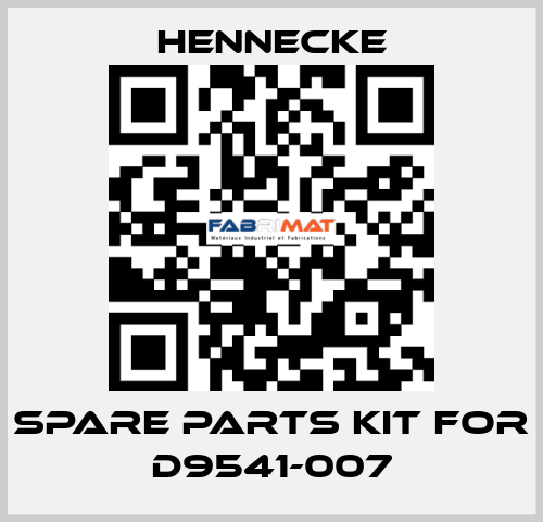 spare parts kit for D9541-007 Hennecke