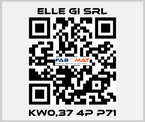 Kw0,37 4p p71 ELLE GI SRL