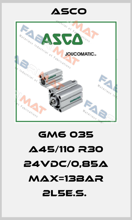 GM6 035 A45/110 R30 24VDC/0,85A MAX=13bar 2L5E.S.  Asco