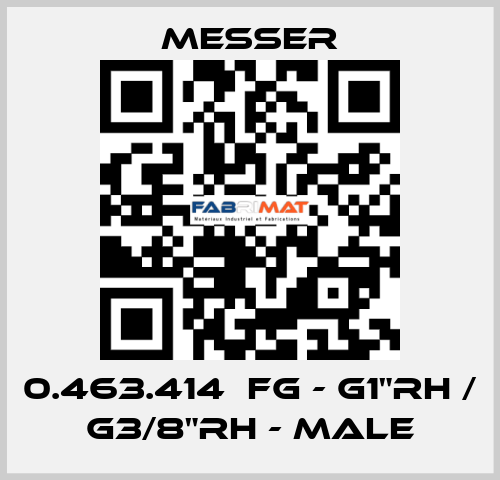 0.463.414  FG - G1"RH / G3/8"RH - Male Messer
