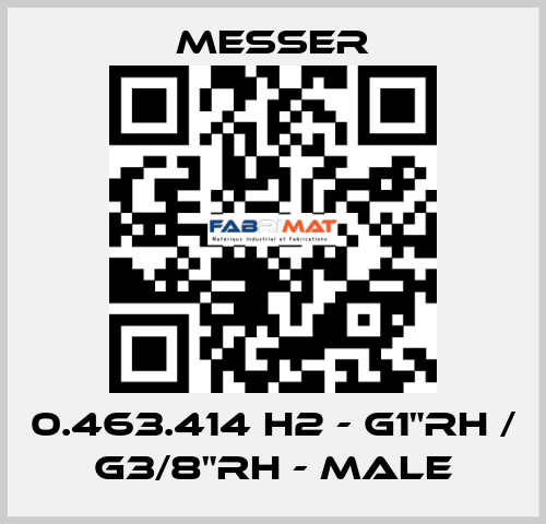 0.463.414 H2 - G1"RH / G3/8"RH - Male Messer