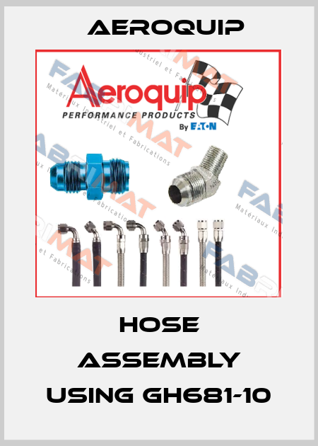 Hose assembly using GH681-10 Aeroquip