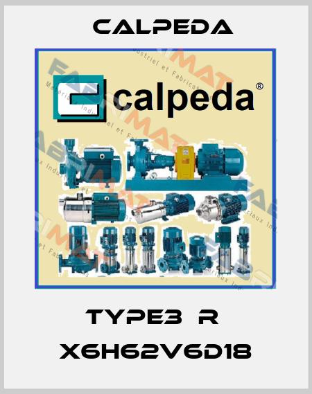 Type3  R  X6H62V6D18 Calpeda