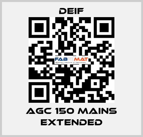 AGC 150 Mains Extended Deif