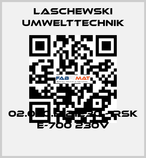 02.070.2121230 - RSK E-700 230V LASCHEWSKI UMWELTTECHNIK