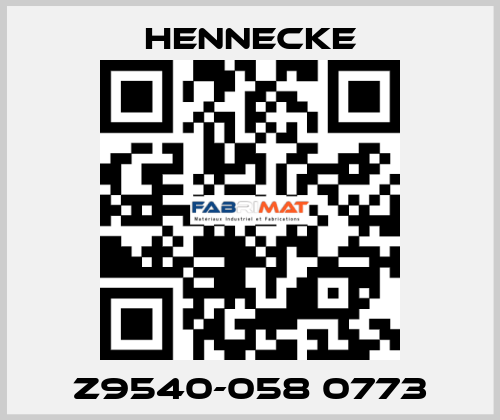 Z9540-058 0773 Hennecke