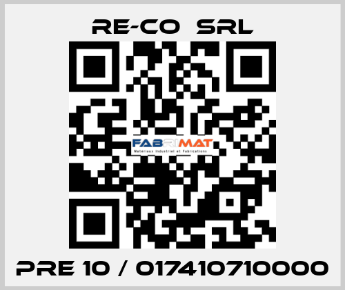PRE 10 / 017410710000 RE-CO  SRL