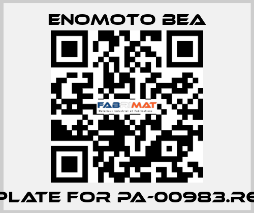 Plate for PA-00983.R6 Enomoto BeA