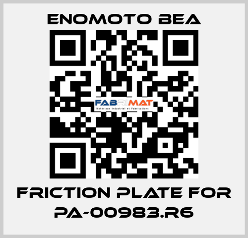 Friction Plate for PA-00983.R6 Enomoto BeA