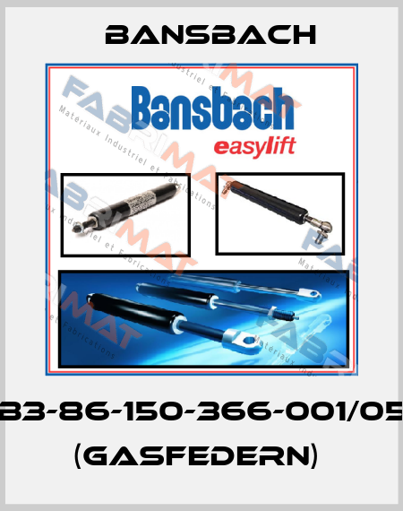 B3B3-86-150-366-001/050N  (Gasfedern)  Bansbach
