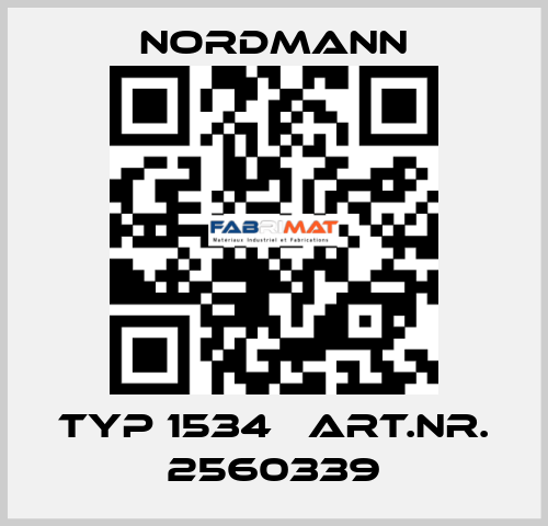 Typ 1534   Art.nr. 2560339 Nordmann