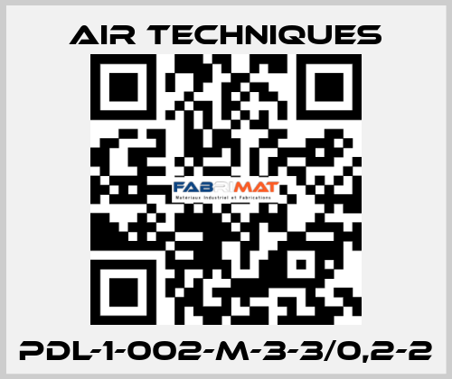 PDL-1-002-M-3-3/0,2-2 Air Techniques