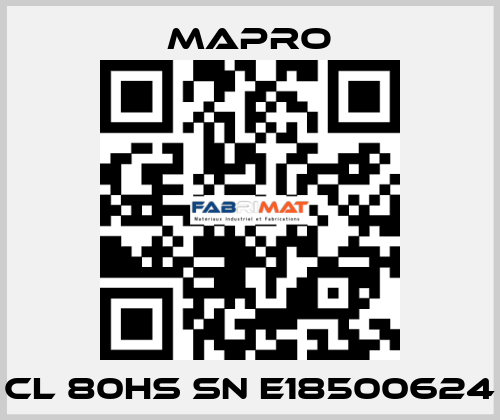 CL 80HS SN E18500624 Mapro