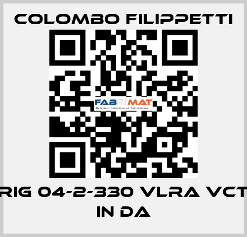 RIG 04-2-330 VLRA VCT IN DA Colombo Filippetti