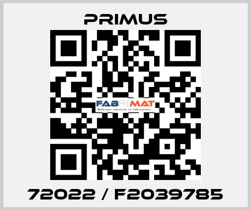 72022 / F2039785 Primus