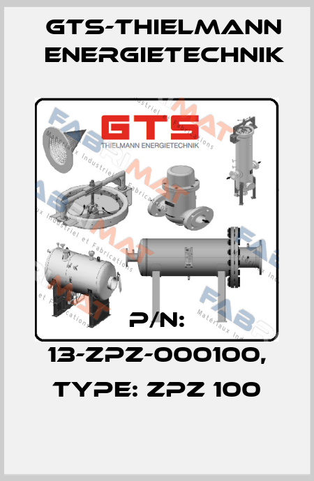 P/N: 13-ZPZ-000100, Type: ZPZ 100 GTS-Thielmann Energietechnik